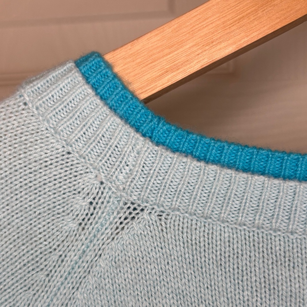 Talbots Patch Pocket Sweater - Vacation Stripe - image 7